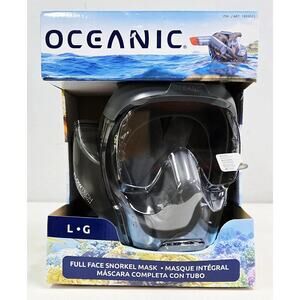 Oceanic ART1893025 Full Face Snorkeling Mask Large Panoramic View NEW
